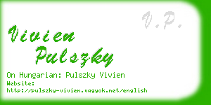 vivien pulszky business card